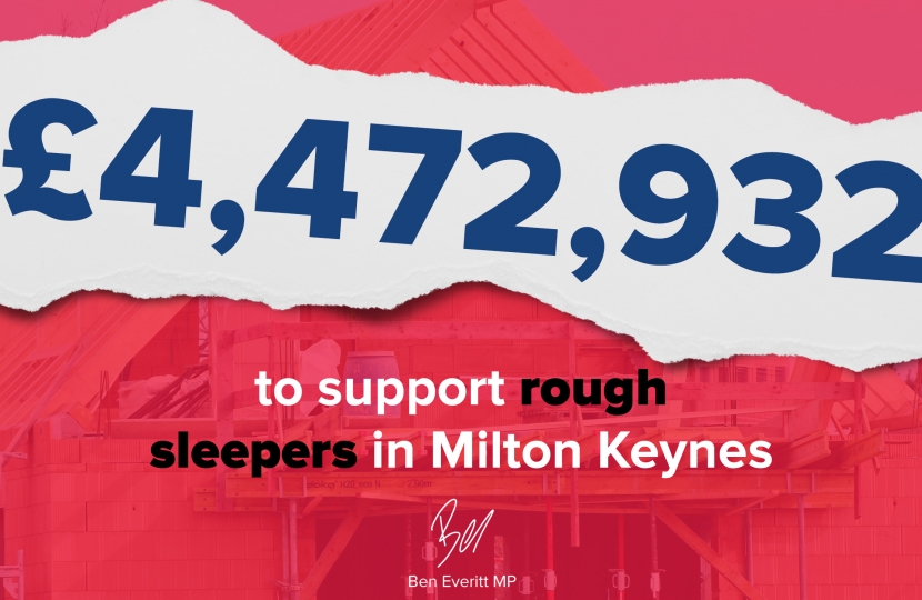 Funding For Rough Sleeping In Milton Keynes