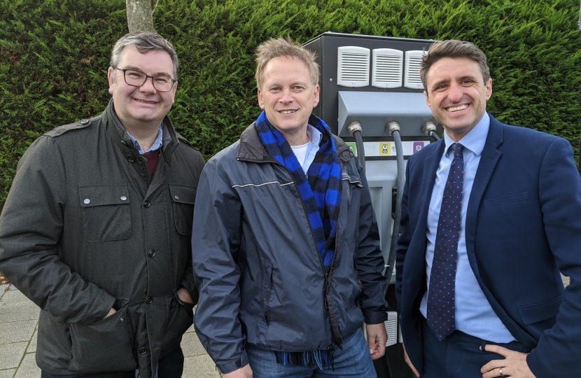 Ben Everitt MP and Iain Stewart MP with Transport Secretary Grant Shapps (pre-pandemic)