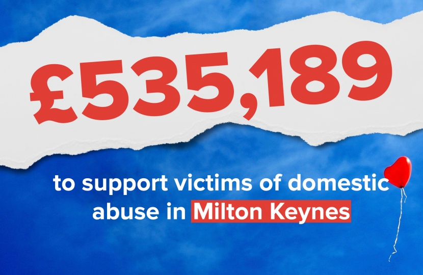 £535,189 Domestic Abuse Support For Milton Keynes