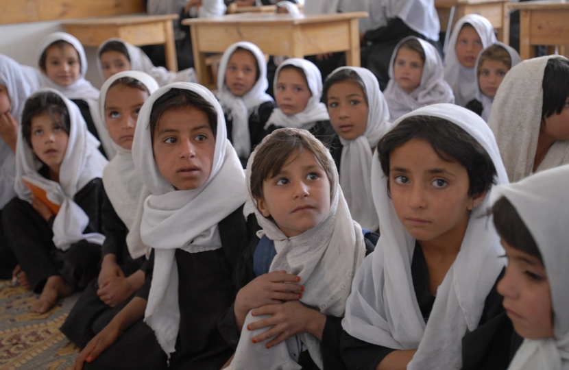 Afghanistan girls in school