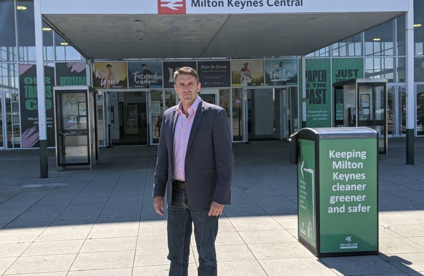 Ben at Milton Keynes Central Train Station