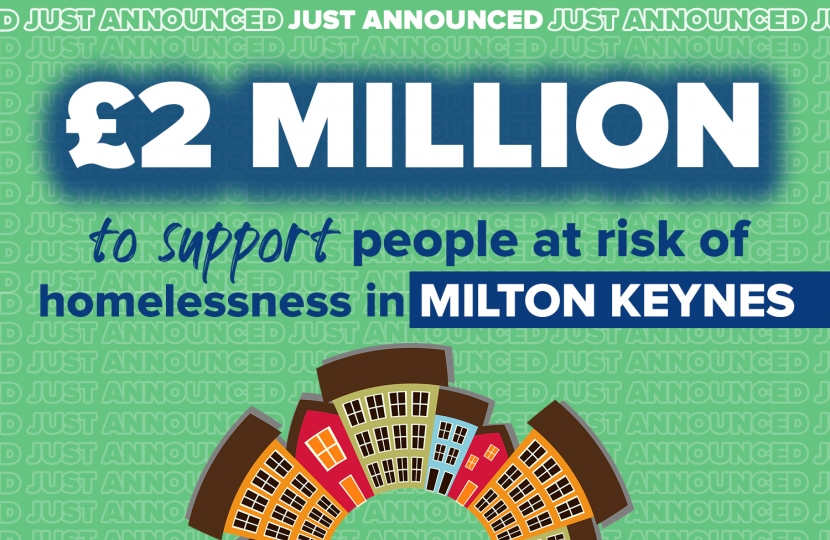 £2 million homelessness grant for Milton Keynes