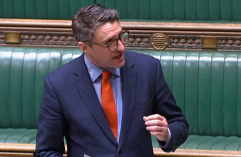 Ben Everitt MP speaking at his adjournment debate in the House of Commons on a new hospital for Milton Keynes