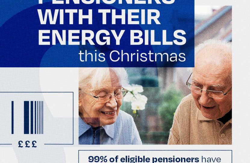 Helping pensioners with their energy bills