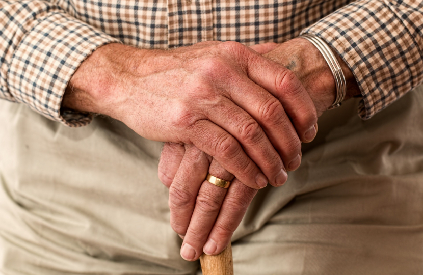 elderly person hands