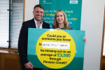 Ben with Pensions Minister Laura Trott