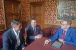 Ben Everitt MP and Iain Stewart MP meeting Lord Markham