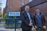 Ben Everitt MP and Iain Stewart MP at Thames Valley Police station in Milton Keynes
