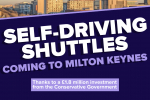 Self Driving Shuttles Coming To Milton keynes