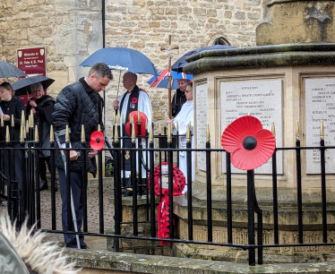 Ben Everitt MP at the Newport Pagnell Remembrance Service