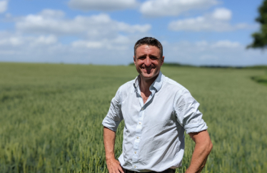 Ben Everitt MP enjoying one of Milton Keynes North's many agricultural areas