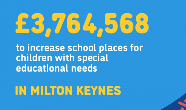 £3.7m to increase school places for children with special educational needs in Milton Keynes