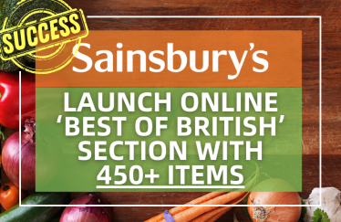 Sainsbury's launch online 'Best Of British' section with 450+ items